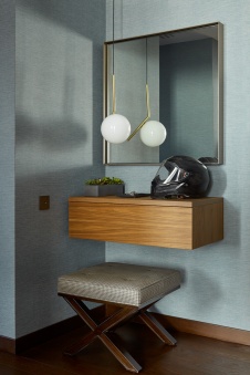 Фото интерьера прихожей квартиры в стиле фьюжн