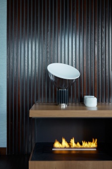 Фото интерьера камина квартиры в стиле фьюжн