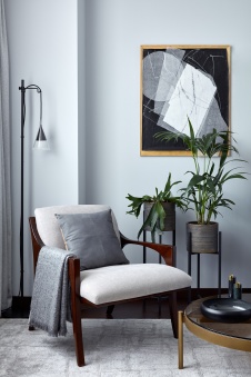 Фото интерьера кабинета квартиры в стиле фьюжн