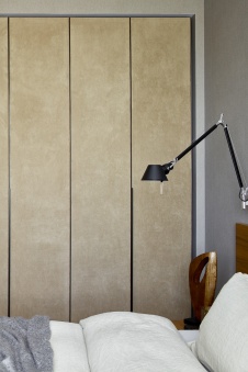 Фото интерьера спальни квартиры в стиле фьюжн