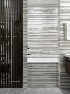 Фото интерьера гостевого санузла квартиры в стиле фьюжн