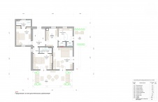 Планировка 2-го этажа загородной летней резиденции на Средиземном море.