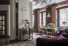 Фото интерьера гостиной квартиры в стиле неоклассика