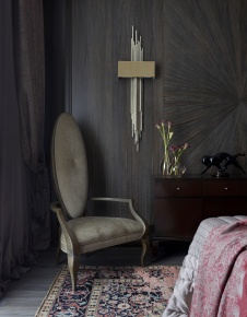 Фото интерьера спальни квартиры в стиле неоклассика