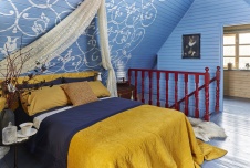 Фото интерьера спальни дачи в стиле кантри