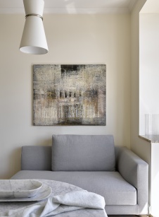 Фото интерьера столовой квартиры в скандинавском стиле