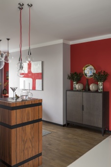 Фото интерьера гостиной квартиры в стиле фьюжн