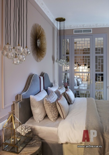 Фото интерьера спальни квартиры в стиле китч