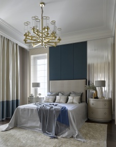 Фото интерьера спальни квартиры в американском стиле