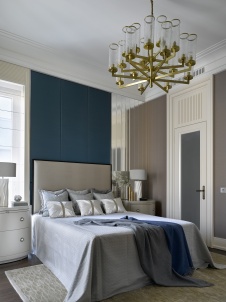 Фото интерьера спальни квартиры в американском стиле