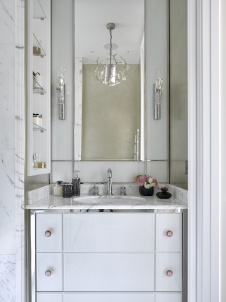 Фото интерьера санузла квартиры в американском стиле