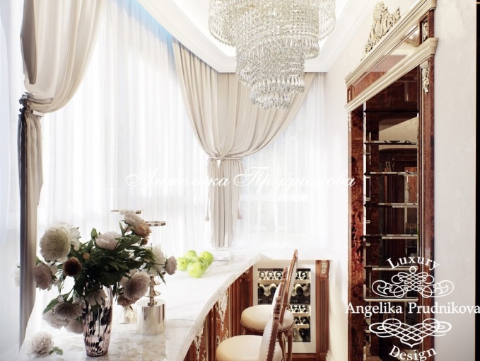 Дизайн-проект интерьера квартиры в ЖК Парадный Квартал в классическом стиле