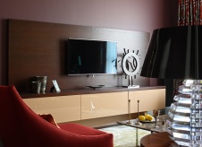 Фото интерьера гостиной квартиры в стиле фьюжн