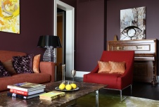 Фото интерьера зоны отдыха квартиры в стиле фьюжн