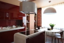 Фото интерьера столовой квартиры в стиле фьюжн