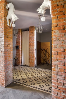 Фото интерьера коридора дома в стиле лофт