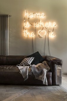 Фото интерьера гостиной дома в стиле лофт