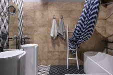 Фото интерьера ванной дома в стиле лофт