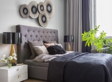 Фото интерьера спальни квартиры в стиле неоклассика