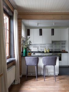 Фото интерьера кухни дома в скандинавском стиле