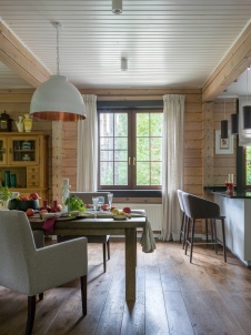 Фото интерьера столовой дома в скандинавском стиле