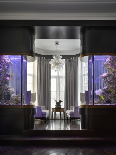 Фото интерьера гостиной дома в стиле фьюжн