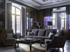 Фото интерьера гостиной дома в стиле фьюжн