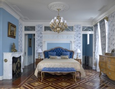 Фото интерьера спальни дома в стиле фьюжн