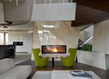 Фото интерьера каминной дома в стиле минимализм