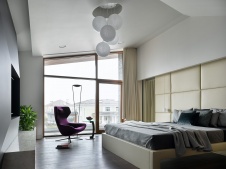 Фото интерьера спальни дома в стиле минимализм