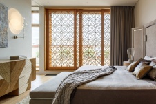 Фото интерьера спальни пентхауса в американском стиле