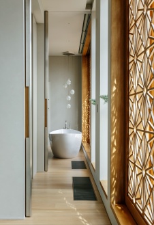 Фото интерьера ванной пентхауса в американском стиле