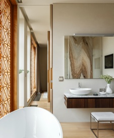 Фото интерьера санузла пентхауса в американском стиле