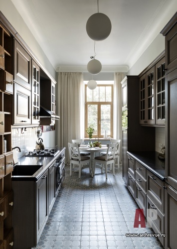 Фото интерьера кухни квартиры в стиле модерн