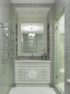 Фото интерьера санузла квартиры в стиле неоклассика