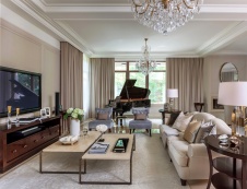 Фото интерьера гостиной дома в американском стиле