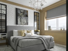 Фото интерьера спальни квартиры в стиле лофт