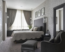 Фото интерьера спальни квартиры в американском стиле