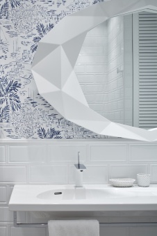 Фото интерьера санузла квартиры в американском стиле