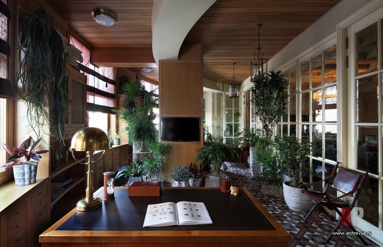 Фото интерьера зимнего сада квартиры в классическом стиле
