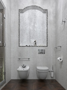 Фото интерьера санузла таунхауса в стиле неоклассика