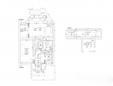 Планировка многоуровневого пентхауса.