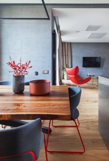 Фото интерьера столовой дома в стиле минимализм