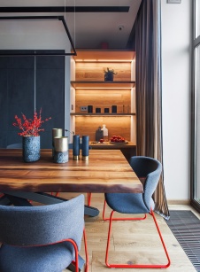 Фото интерьера столовой дома в стиле минимализм