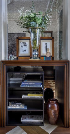 Фото интерьера гостиной квартиры в стиле ар-деко