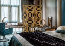 Фото интерьера спальни квартиры в стиле ар-деко