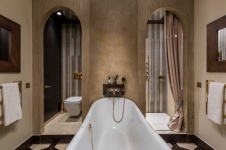 Фото интерьера санузла квартиры в стиле ар-деко