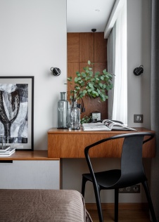 Фото интерьера спальни квартиры в стиле эко