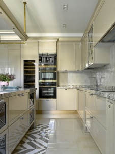 Фото интерьера кухни квартиры в американском стиле