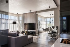 Фото интерьера гостиной дома в стиле минимализм